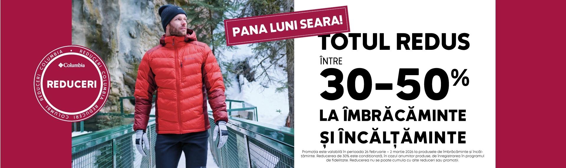 Totul redus la îmbrăcăminte și încălțăminte până la -30-50%