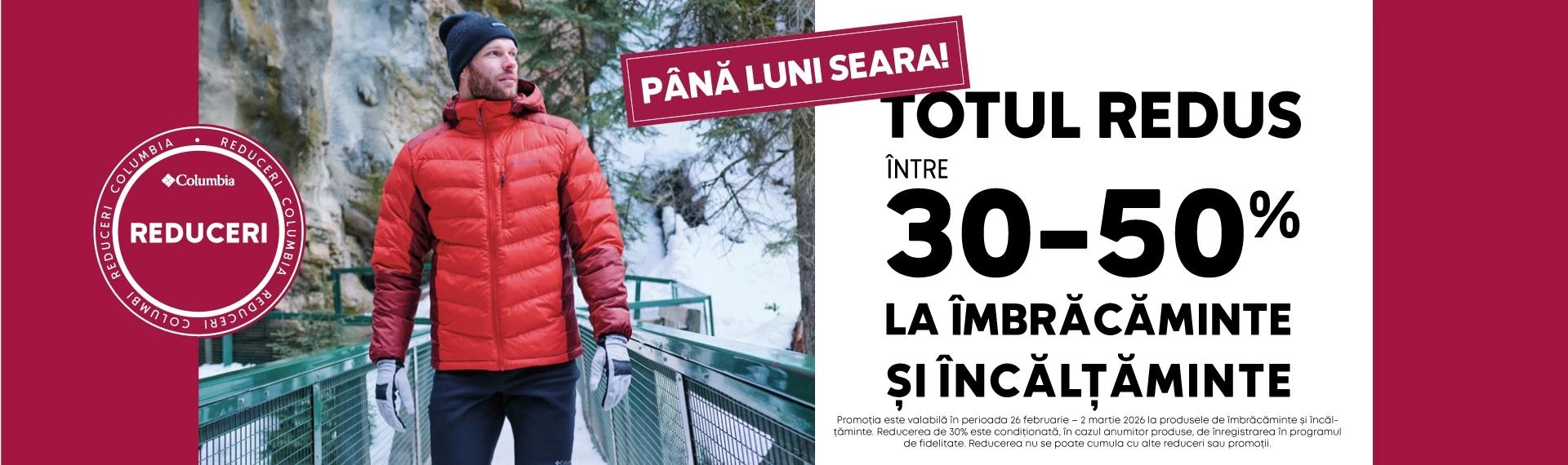 Totul redus la îmbrăcăminte și încălțăminte până la -30-50%