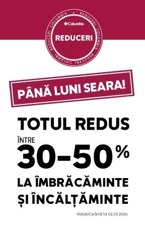 Totul redus la îmbrăcăminte și încălțăminte până la -30-50%