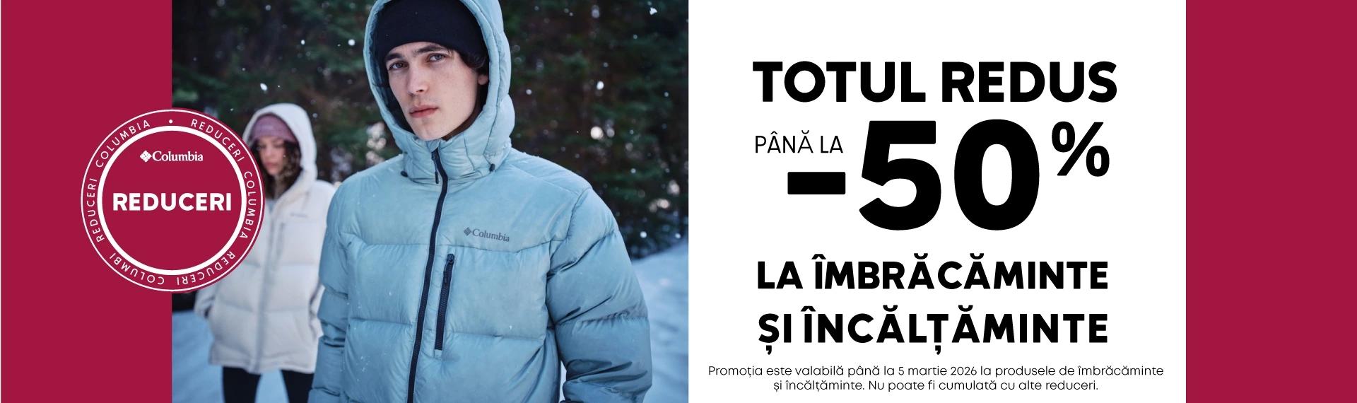 Totul redus la îmbrăcăminte și încălțăminte până la 50%