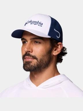 sapca de baseball Columbia PFG Logo Mesh Ball Cap alb 1