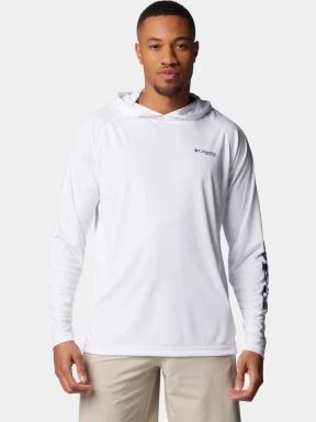 tricou cu maneci lungi, pentru sport pt. barbati Columbia Terminal Tackle Hoodie alb 1