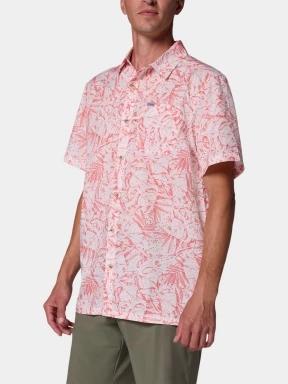 camasa cu maneci scurte pt. barbati Columbia Super Slack Tide Camp Shirt roz 3