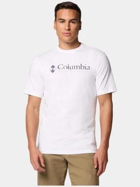 tricou cu maneci scurte pt. barbati Columbia CSC Basic Logo Short Sleeve Shirt alb 1