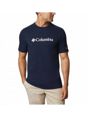 tricou cu maneci scurte pt. barbati Columbia Csc Basic Logo Short Sleeve albastru inchis 1