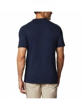 tricou cu maneci scurte pt. barbati Columbia Csc Basic Logo Short Sleeve albastru inchis 3
