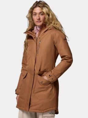 jacheta de iarna pt. femei Columbia Suttle Mountain Long Insulated Jacket maro 3