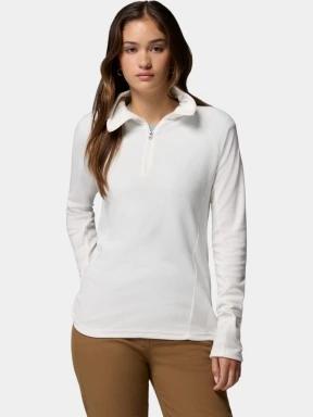 pulover polar pt. femei Columbia Glacial Iv 1/2 Zip alb 1