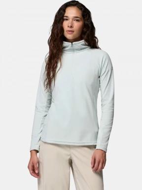 pulover polar pt. femei Columbia Glacial Iv 1/2 Zip verde deschis 1