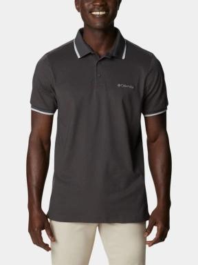 tricou cu guler pt. barbati Columbia Cove Dome Butte Solid Pique Polo gri 1