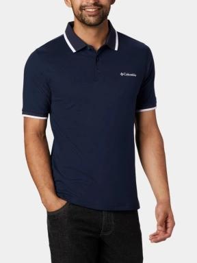 tricou cu guler pt. barbati Columbia Cove Dome Butte Solid Pique Polo albastru inchis 1