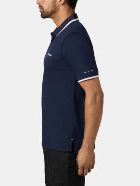 tricou cu guler pt. barbati Columbia Cove Dome Butte Solid Pique Polo albastru inchis 3