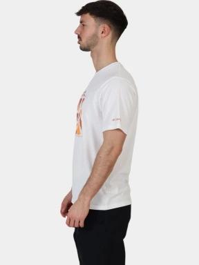 tricou pentru sport, cu maneci scurte pt. barbati Columbia Men's Sun Trek Short Sleeve Graphic Tee alb 3