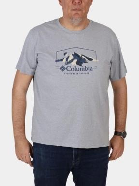 tricou cu maneci scurte pt. barbati Columbia Path Lake Graphic Tee II gri 1
