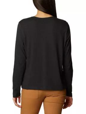 tricou cu maneci lungi pt. femei Columbia Columbia Trek Relaxed LS Tee negru 3