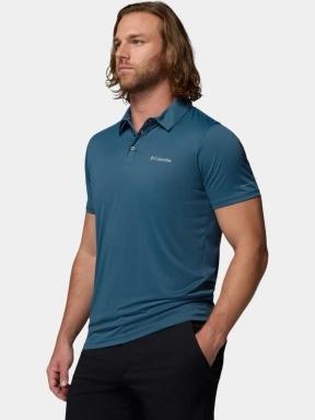 tricou de sport, cu guler pt. barbati Columbia Columbia Hike Polo verde 3