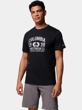 tricou cu maneci scurte pt. barbati Columbia CSC Seasonal Logo Tee negru 1