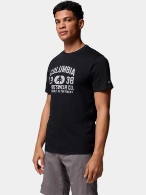 tricou cu maneci scurte pt. barbati Columbia CSC Seasonal Logo Tee negru 3