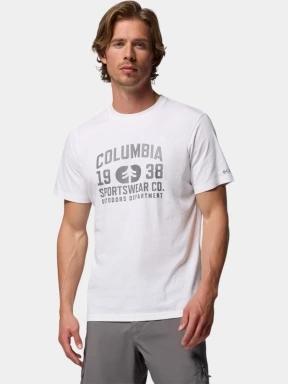 tricou cu maneci scurte pt. barbati Columbia CSC Seasonal Logo Tee alb 1