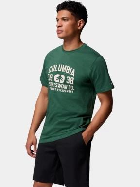 tricou cu maneci scurte pt. barbati Columbia CSC Seasonal Logo Tee verde 3
