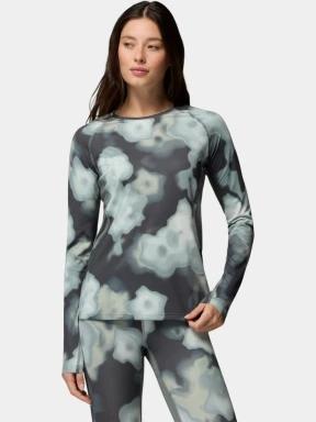 top lenjerie de corp pt. femei Columbia Omni-Heat Infinity Knit Long Sleeve Crew verde inchis 1