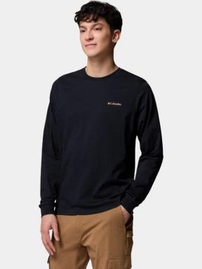 tricou cu maneci lungi pt. barbati Columbia CSC Seasonal Logo Long Sleeve Tee negru 3