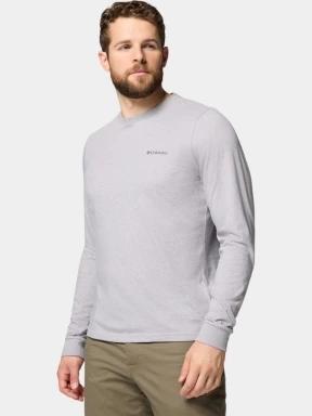 tricou cu maneci lungi pt. barbati Columbia CSC Seasonal Logo Long Sleeve Tee gri 3