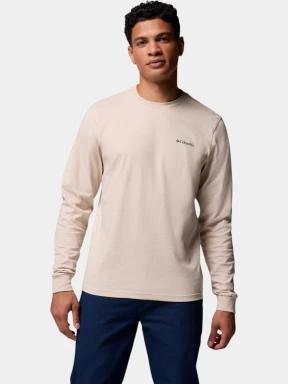 tricou cu maneci lungi pt. barbati Columbia CSC Seasonal Logo Long Sleeve Tee nisip 1