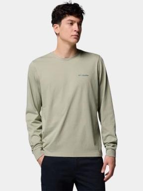 tricou cu maneci lungi pt. barbati Columbia CSC Seasonal Logo Long Sleeve Tee verde 1