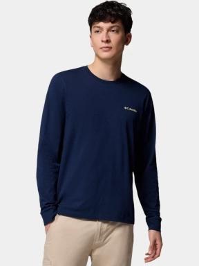tricou cu maneci lungi pt. barbati Columbia CSC Seasonal Logo Long Sleeve Tee albastru 1