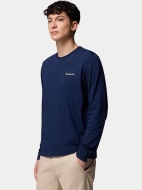 tricou cu maneci lungi pt. barbati Columbia CSC Seasonal Logo Long Sleeve Tee albastru 3
