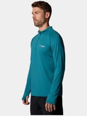 tricou cu maneci lungi, pentru sport pt. barbati Columbia M Endless Trail 1/2 Zip Mesh Long Sleeve verde 3