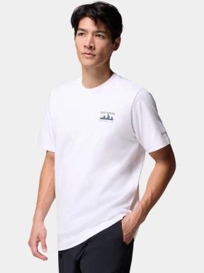 tricou cu maneci scurte pt. barbati Columbia Explorers Canyon Back Short Sleeve Tee alb 3