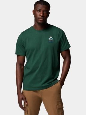 tricou cu maneci scurte pt. barbati Columbia Explorers Canyon Back Short Sleeve Tee verde 1