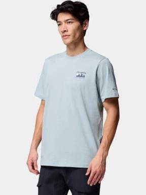 tricou cu maneci scurte pt. barbati Columbia Explorers Canyon Back Short Sleeve Tee albastru 1