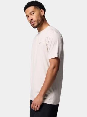 tricou pentru sport, cu maneci scurte pt. barbati Columbia Kwick Hike Back Graphic Short Sleeve Tee nisip 3