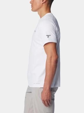 tricou cu maneci scurte pt. barbati Columbia Summit Valley SS Crew alb 3