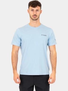 tricou cu maneci scurte pt. barbati Columbia Summit Valley SS Crew albastru deschis 1