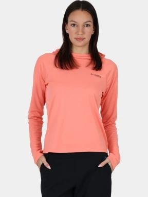 tricou cu maneci lungi, pentru sport pt. femei Columbia Summit Valley Hoodie rosu 1