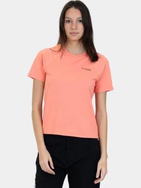 tricou pentru sport, cu maneci scurte pt. femei Columbia Summit Valley Short Sleeve Crew rosu 1