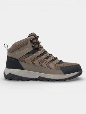 bocanci de drumetie impermeabili pt. barbati Columbia Strata Trail Mid WP maro 3