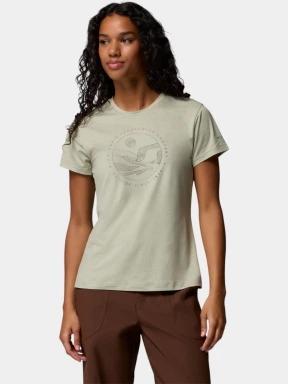 tricou cu maneci scurte pt. femei Columbia Sloan Ridge Graphic Short Sleeve Tee verde 1