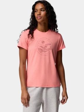 tricou cu maneci scurte pt. femei Columbia Sloan Ridge Graphic Short Sleeve Tee rosu 3