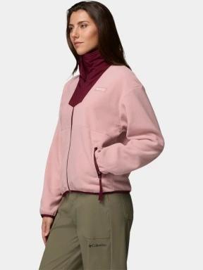 pulover polar pt. femei Columbia Sequoia Grove Full Zip Fleece roz 3