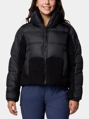 geaca matlasata de tranzitie pt. femei Columbia Leadbetter Point II Sherpa Hybrid negru 1
