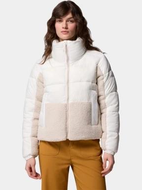geaca matlasata de tranzitie pt. femei Columbia Leadbetter Point II Sherpa Hybrid nisip 1