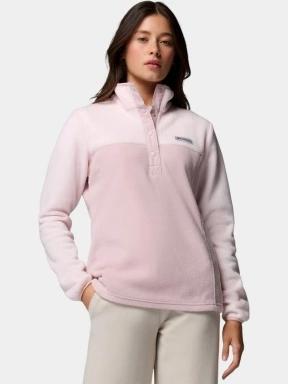 pulover polar pt. femei Columbia Benton Springs 1/2 Snap Pull Over II roz 1
