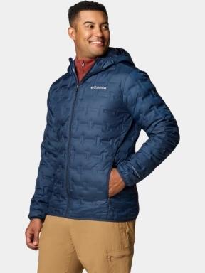 jacheta de puf pt. barbati Columbia Delta Ridge II Down Hooded Jacket albastru inchis 3