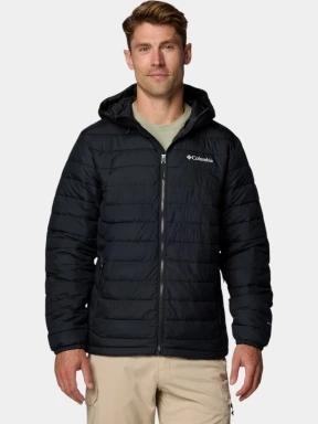 jacheta de primavara pt. barbati Columbia Powder Lite II Hooded Jacket negru 1