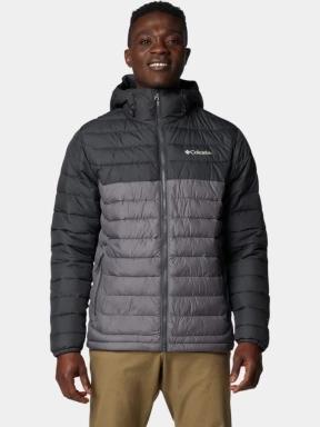 jacheta de primavara pt. barbati Columbia Powder Lite II Hooded Jacket gri 1
